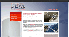 Desktop Screenshot of devaheatingchester.co.uk